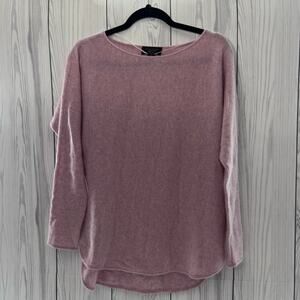CHARTER CLUB Size Small 100% Cashmere Pullover Sweater Pink